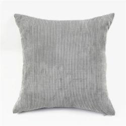 Nylon Polyester Corduroy Cushion Covers - 400MM 400MM Grey