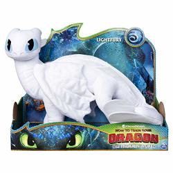 DreamWorks Dragons Lightfury 14 Deluxe Plush Dragon For Kids Aged 4 & Up Multicolor