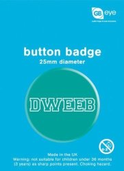 Geeks And Nerds Dweeb 25MM Carded Badge By Gb Posters
