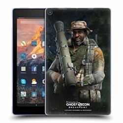 Official Tom Clancy's Ghost Recon Breakpoint Fixit Character Art Soft Gel Case Compatible For Amazon Fire HD 10 2017