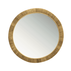 Rattan Round Mirror