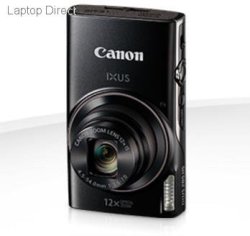 Canon Ixus 285 Hs Black - 20.2MP 12X Optical Zoom 24X Zoomplus Digital Camera