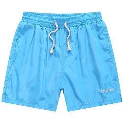 Plus Size S-3XL Summer Quick-drying Beach Shorts Mens Breathable Casual Solid C