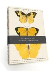 Butterfly Notebook Set - 3 A5 Lined Notebooks With Stitched Spines Notebook Blank Book