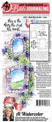 Art Impressions WC5127 Bible Journaling Watercolor Rubber Stamps-build My Life