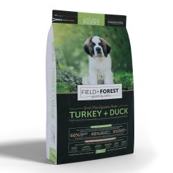 Field + Forest Turkey & Duck Large Breed Puppy Dog Food - 7KG