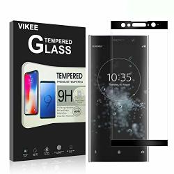 Vikee Compatible Sony Xperia XA2 Ultra Screen Protector 3D Full Coverage Edge To Edge Crash Protection Scratch-proof Bubble-free 9H Hardness Tempered Glass Film For Sony Xperia XA2