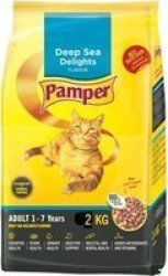 Pampers Pamper Dry Cat Food For Adult Cats - Deep Sea Delights Flavour 2KG