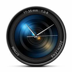 Special Shine-shop Camera Lens Wall Clock Photography Pictures Images Zoom Color Photo Exposure Snap Selfie Decorative Modern Wall Clock Normal Design