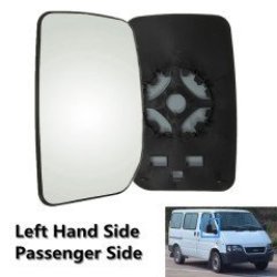 Car Left Passenger Side Wing Door Mirror Glass Clip On For Ford Transit 00-13