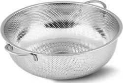 Stainless Steel Colander - Micro-perforated Strainer - 22.5CM