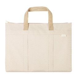 - Office Briefcase Canvas With Handle White X 1 Pack