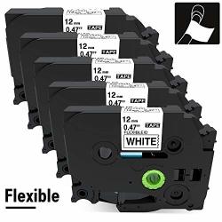 Compatible Label Tape Replacement For Brother P-touch Label Maker PT-E500 PT-E550W TZE-FX231 Cable Id Label Tape Tze Wire Flexible Id Laminated Suited For Wrapping