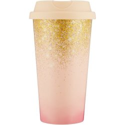 Clicks Travel Mug Gold Glitter 450ML