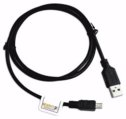 Readyplug USB Charging Cable For: Sharper Image Wireless Bluetooth Water Dancing Speakers Black 3 Feet