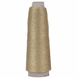 Clisil 3270 Yards Thin Glitter Lurex Yarn Crochet Knit Accessory Yarn Shining Gold Sparkle Yarn Winter Scarf Sweater Cloth Yarn