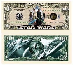 Limited Edition Star Wars Collectible Million Dollar Bill In Currency Holder