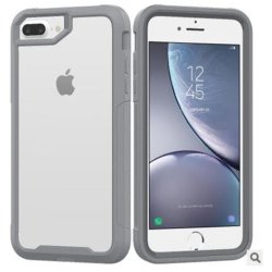 Apple Iphone XS Max 6.5" Shockproof Rugged Case Cover Light Grey