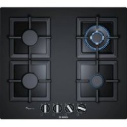 Bosch - 60CM Gas Cooktop Tempered Glass - Serie 6 - Black
