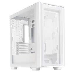 Asus A21 Gaming Case With Tempered Glass Side Panel - White