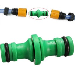 Green Water Pipe Two-way Nipple Joint Hose Plastic Connector Fitting