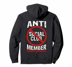 Anti Social Club Member Since Forever I Hate People Pullover Hoodie
