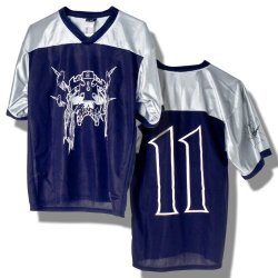 Wwe Official Triple H Skull Adult Small Football Jersey