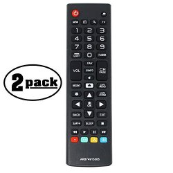 2-PACK Replacement 43UH6100UH Tv Remote Control For LG Tv - Compatible With AKB74915320 LG Tv Remote Control