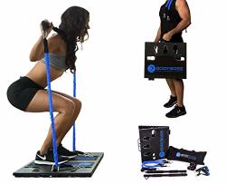 Home Bodyboss Gym 2.0 - Full Portable Gym Workout Package + 2 Extra Bands Blue