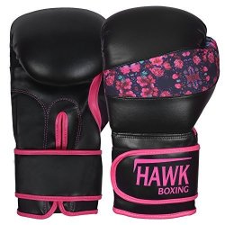 KickBoxing Gloves Boxing Gloves For Women Ladies Girls Leather Training Heavy Bag Sparring Pink Mitts Muay Thai Kick Boxing Gloves Black 10OZ