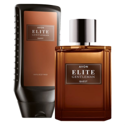 - Elite Gentleman Quest 2-IN-1 Aftershave & Body Wash Set For Him