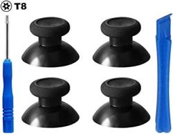E-MODS GAMING 4X Replacement Black Analogue Thumbsticks For Xbox One PS4 Controllers 4TS-X P