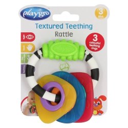 Playgro Textured Teething Rattle