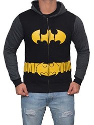 Miracle Tm Batman Arkham Knight 2017 Hoodie - Mens Zip Up Costume Hoodie XS