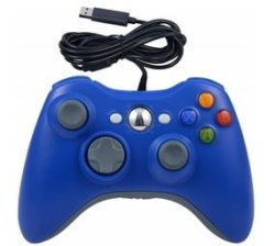 Xbox 360 USB Wired Computer Controller Blue