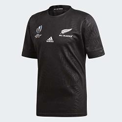 Adidas New Zealand All Blacks 2019 20 Rwc Short Sleeve Home Jersey - Adult - Black - S