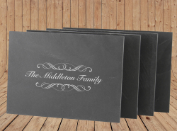 Personalised Set Of 4 Slate Placemats