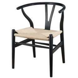 Wooden Dining Room Chair Wishbone Style Abstract