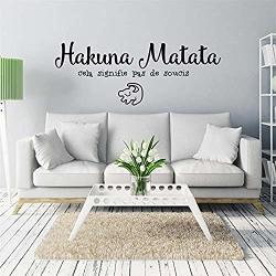 2949ig Vinyl Wall Decal Quote Words Positive Hakuna Matata Stickers 