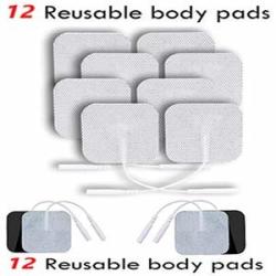 AUVON TENS Unit Replacement Pads 2x2 48 Pcs Value Pack, Reusable