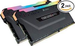 Corsair Vengeance Rgb Pro 16GB 2X8GB DDR4 3200MHZ C16 LED Desktop Memory - Black