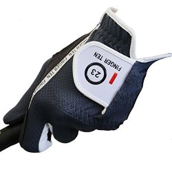 Finger Ten Mens Raingrip Hot Wet Weather Comfort Color Extra Value Worn On Left Hand Golf Gloves 24=MEDIUM Grey