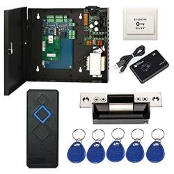 MENGQI-CONTROL Complete Tcp ip Network Single Door Access Control Board System Kits With 110V Metal Power Supply Box Ansi Standard North American Strike Lock+rfid Re