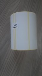 Blank White Semi-gloss 65MM X 36MM Labels