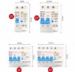Electronic-mei DZ47LE-63 Overload Protection Elcb Earth Leakage Circuit Breaker 4POLESNUMBER 40A