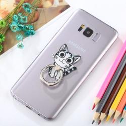 Universal 360 Degree Rotation Cartoon Smiley Cat Phone Holder For Iphone Galaxy Huawei Xiaomi LG ...