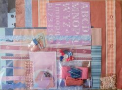 Scrapbook And Craft Pack Colour Pink And Blue