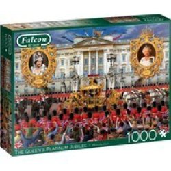 Falcon De Luxe Jigsaw Puzzle - The Queens Platinum Jubilee 1000 Pieces