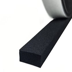 Foam Seal Strip Black Adhesive Weather Strip Foam Tape High Density Foam Tape 32.8 Feet Long X 4 Inch Wide X 0.039 Inch Thick