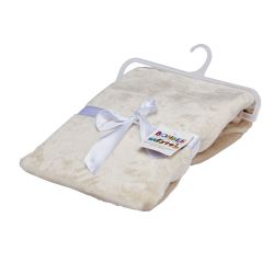 Brushed Fleece Baby Blanket Stone